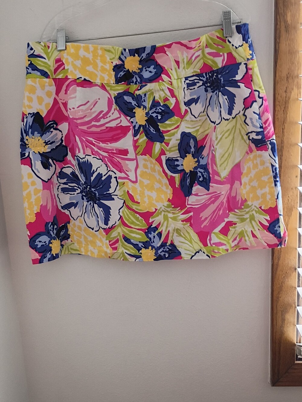 Rafaella Floral Print Women's Skort in Pink & Blue